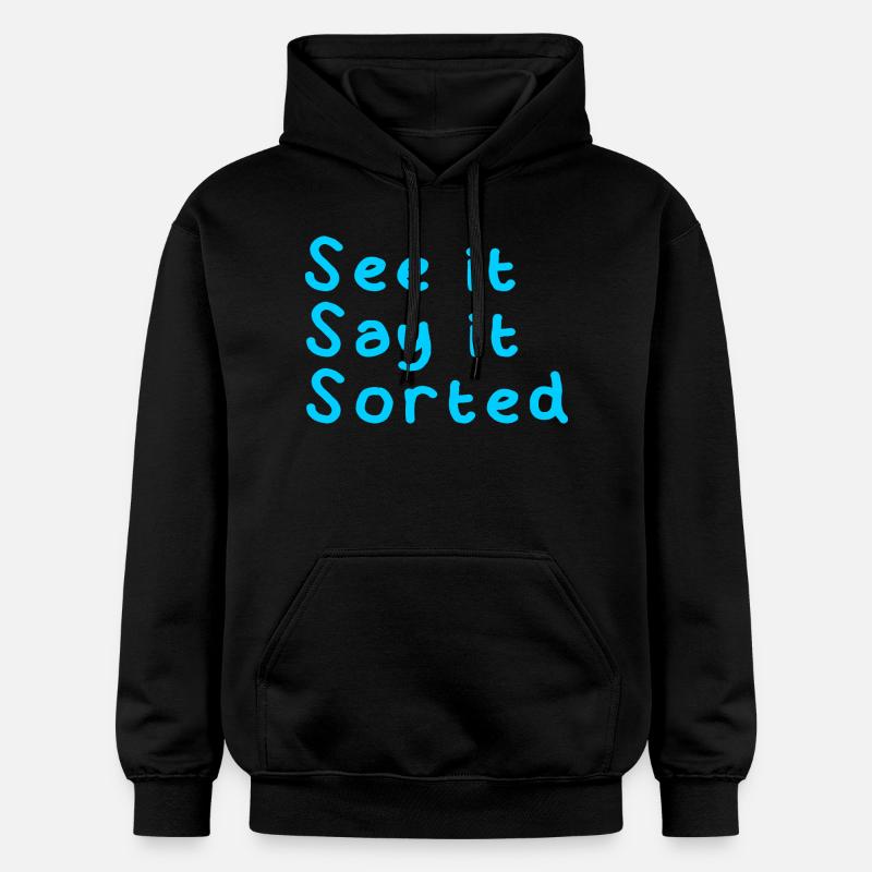 VOYEZ-LE DIRE QUE C’EST RÉGLÉ - Sweat à capuche Softstyle® Gildan Unisexe - noir