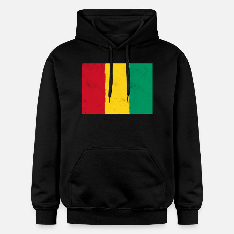 Drapeau de la Guinée - Guinée - Sweat à capuche Softstyle® Gildan Unisexe - noir