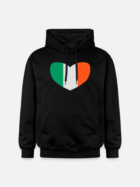 j'aime l'irlande - Sweat à capuche Softstyle® Gildan Unisexe - noir