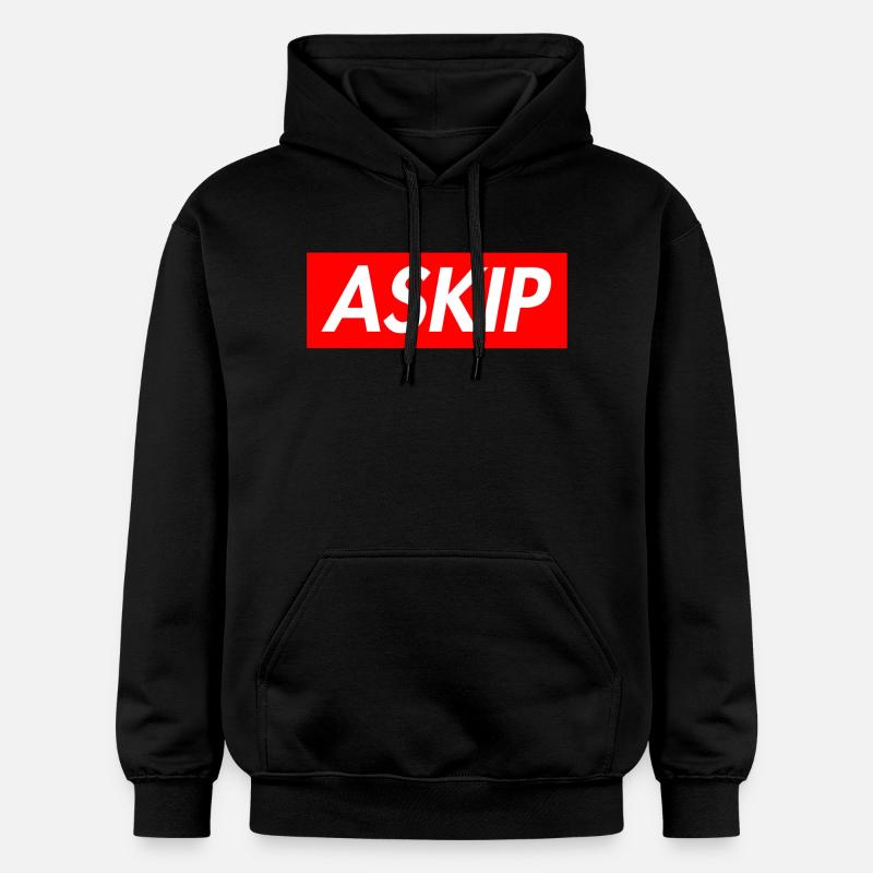 ASKIP Big Logo - Sweat à capuche Softstyle® Gildan Unisexe - noir