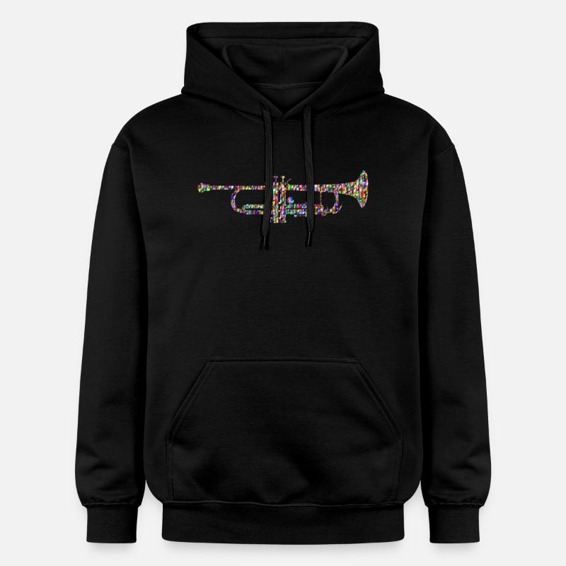 trompette - Sweat à capuche Softstyle® Gildan Unisexe - noir