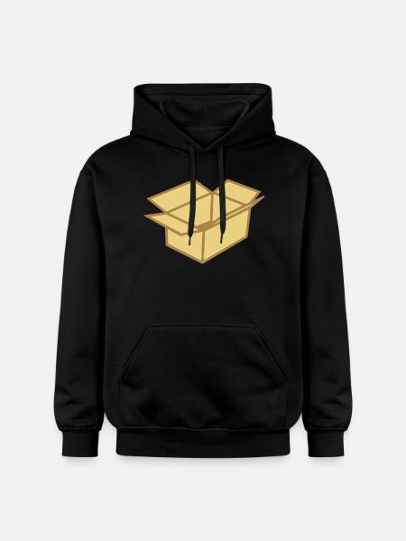 Cardboard box - Gildan Unisex Softstyle® Midweight Hoodie - black