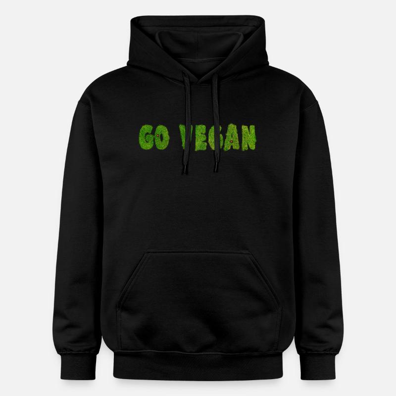 Go Vegan - Déclaration - Sweat à capuche Softstyle® Gildan Unisexe - noir
