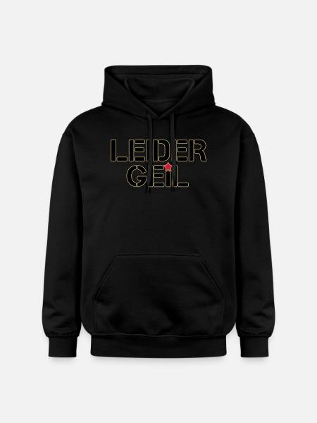 Leider Geil - Gildan Unisex Softstyle® Midweight Hoodie - Schwarz