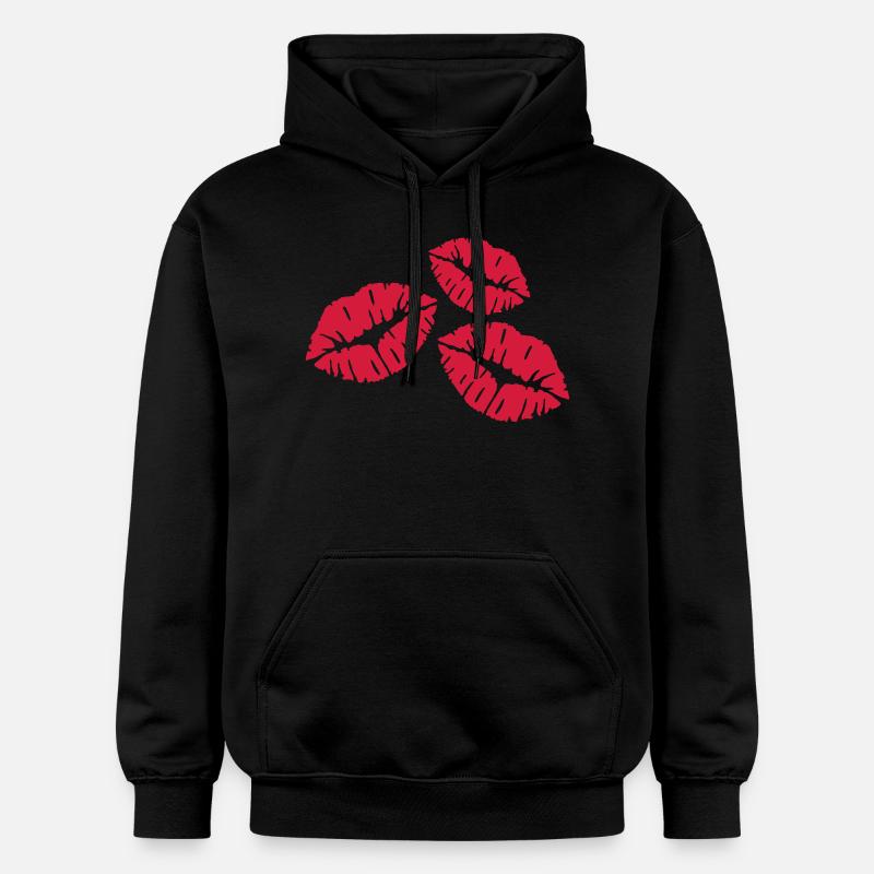 Baiser - Sweat à capuche Softstyle® Gildan Unisexe - noir