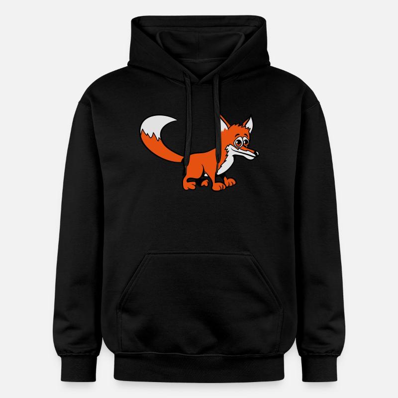 Fuchs doux - Sweat à capuche Softstyle® Gildan Unisexe - noir