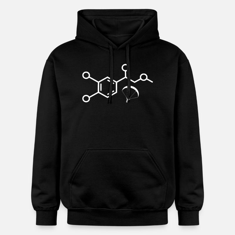 Adrenalin Paragleiten - Gildan Unisex Softstyle® Midweight Hoodie - Schwarz