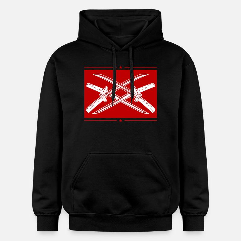 Élément d’épée de samouraï - Sweat à capuche Softstyle® Gildan Unisexe - noir