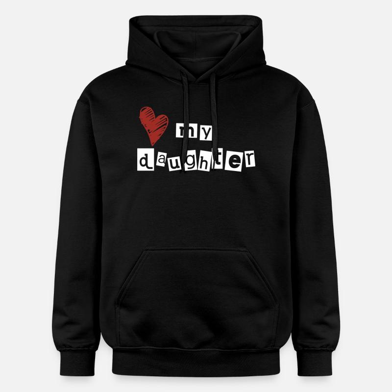 J’aime ma fille - Sweat à capuche Softstyle® Gildan Unisexe - noir