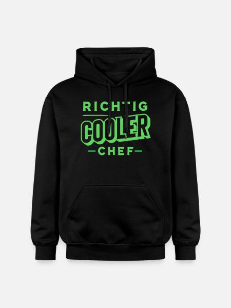 Richtig cooler Chef - Gildan Unisex Softstyle® Midweight Hoodie - Schwarz