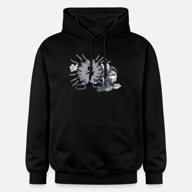 Soleil déréglé ,Terre assoifée - Sweat à capuche Softstyle® Gildan Unisexe - noir