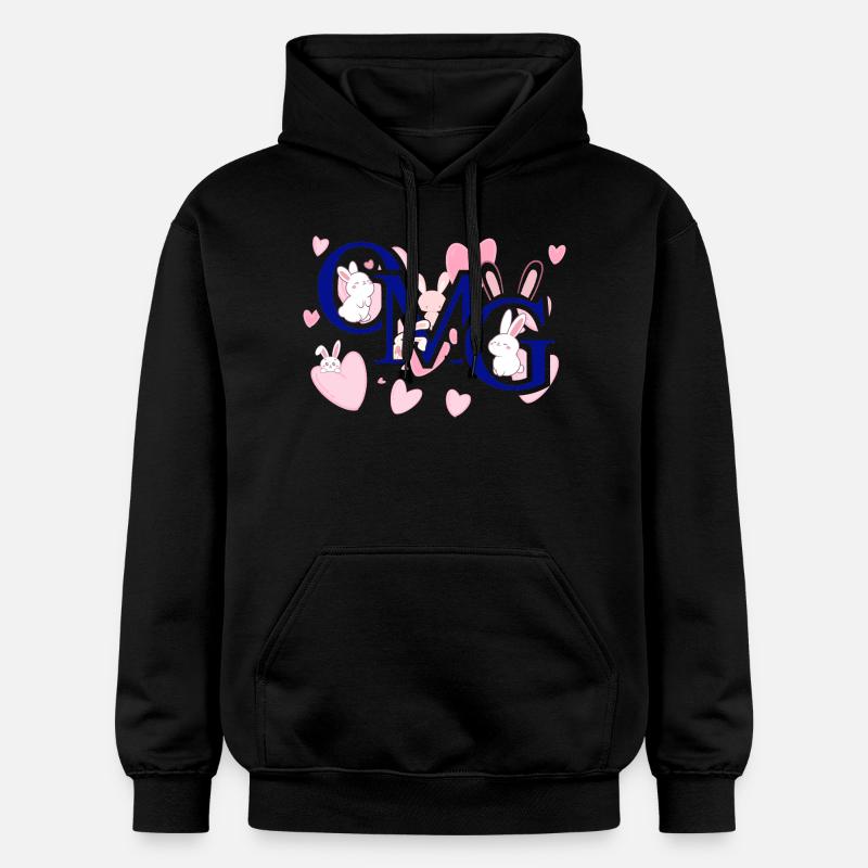 Omg rose - Sweat à capuche Softstyle® Gildan Unisexe - noir