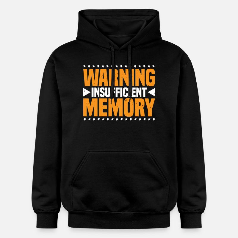 Warning Insufficient Memory 7 - Gildan Unisex Softstyle® Midweight Hoodie - Schwarz