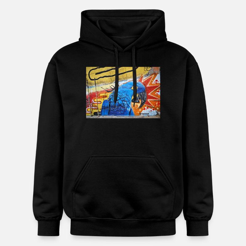 Monde du graffiti 6 - Sweat à capuche Softstyle® Gildan Unisexe - noir