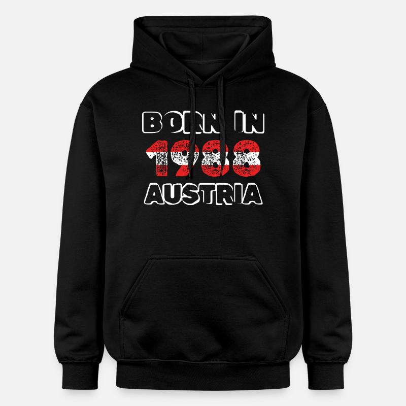 Autriche 1988 - Sweat à capuche Softstyle® Gildan Unisexe - noir