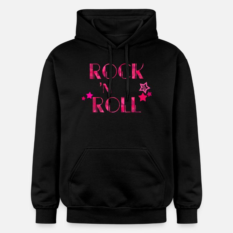 ROCK’N ROLL - Sweat à capuche Softstyle® Gildan Unisexe - noir