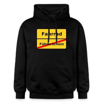 Cycling - Gildan Unisex Softstyle® Midweight Hoodie - black - Front - Marisol (170cm) & Nik (191cm)