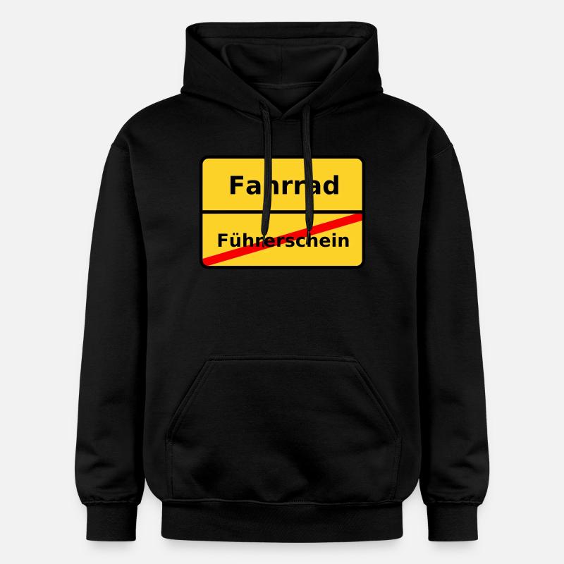 Cyclisme - Sweat à capuche Softstyle® Gildan Unisexe - noir