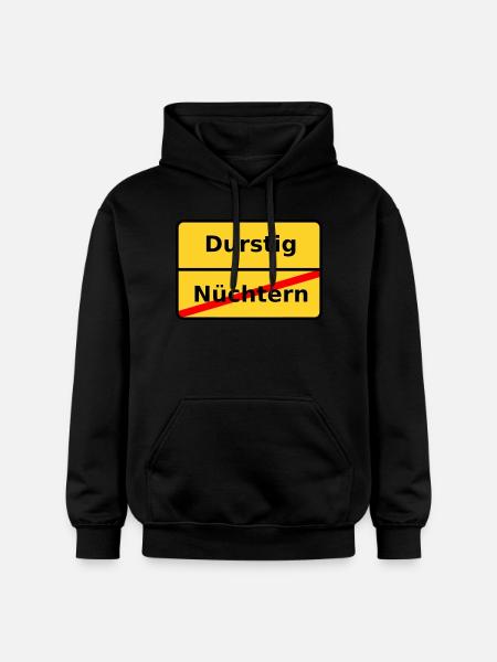 Durstig - Gildan Unisex Softstyle® Midweight Hoodie - Schwarz