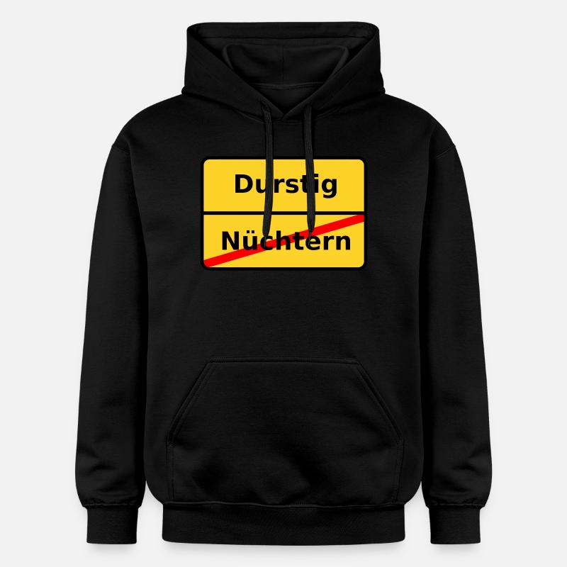 Durstig - Gildan Unisex Softstyle® Midweight Hoodie - Schwarz