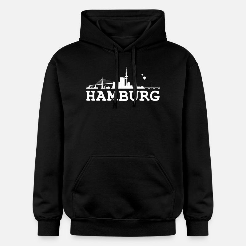 Hambourg - Sweat à capuche Softstyle® Gildan Unisexe - noir