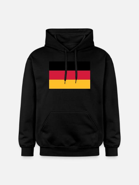 fahne_ger - Gildan Unisex Softstyle® Midweight Hoodie - Schwarz