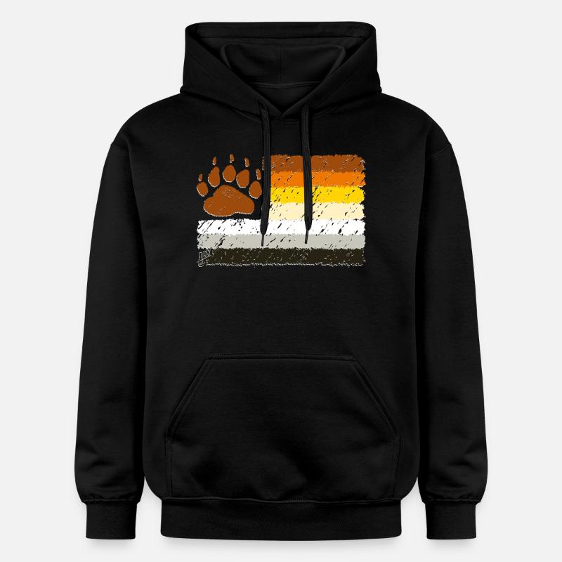 BEAR FLAG 1 - Sweat à capuche Softstyle® Gildan Unisexe - noir