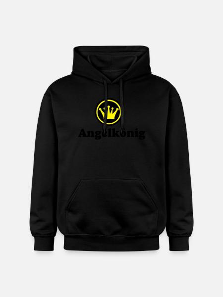 angeln - Gildan Unisex Softstyle® Midweight Hoodie - Schwarz