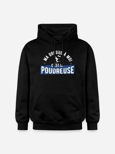 Drogue poudreuse cadeau - Sweat à capuche Softstyle® Gildan Unisexe - noir