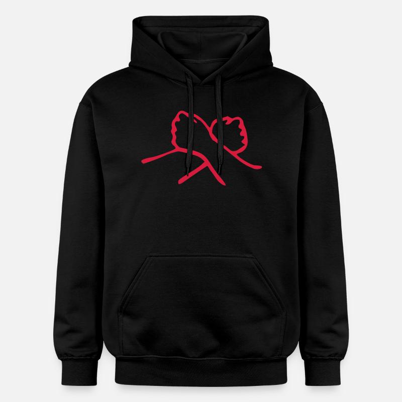 aimer en langue des signes - Sweat à capuche Softstyle® Gildan Unisexe - noir