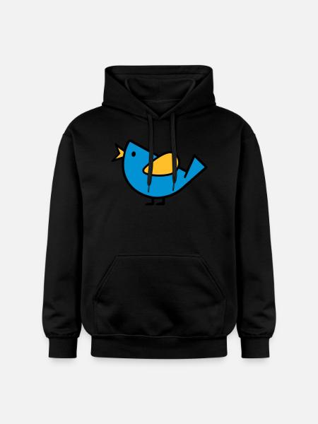 Oiseau - Sweat à capuche Softstyle® Gildan Unisexe - noir