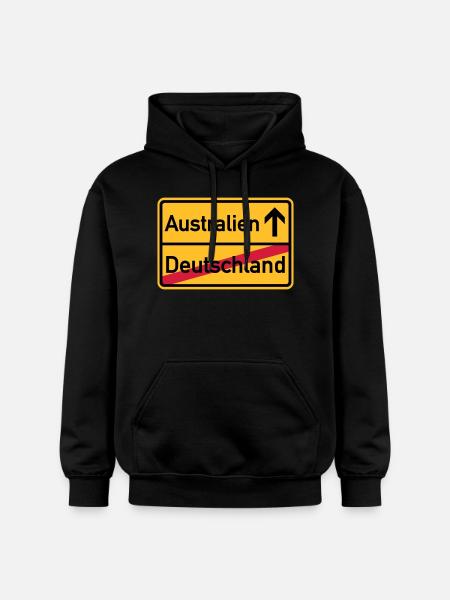 Australien - Gildan Unisex Softstyle® Midweight Hoodie - Schwarz