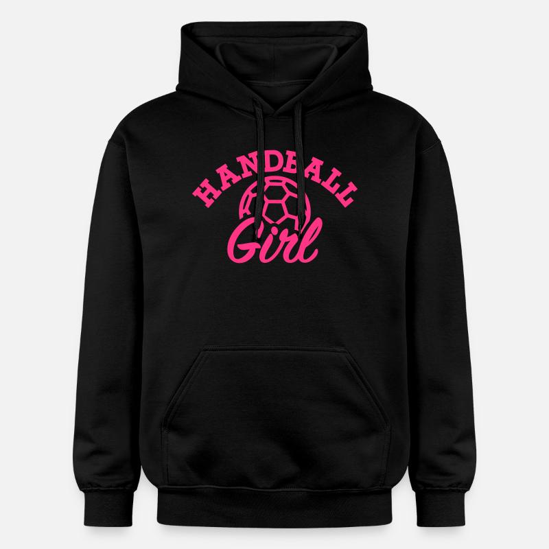 Handball - Sweat à capuche Softstyle® Gildan Unisexe - noir