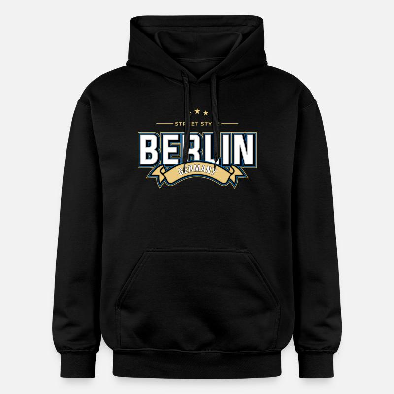 Berlin - Sweat à capuche Softstyle® Gildan Unisexe - noir
