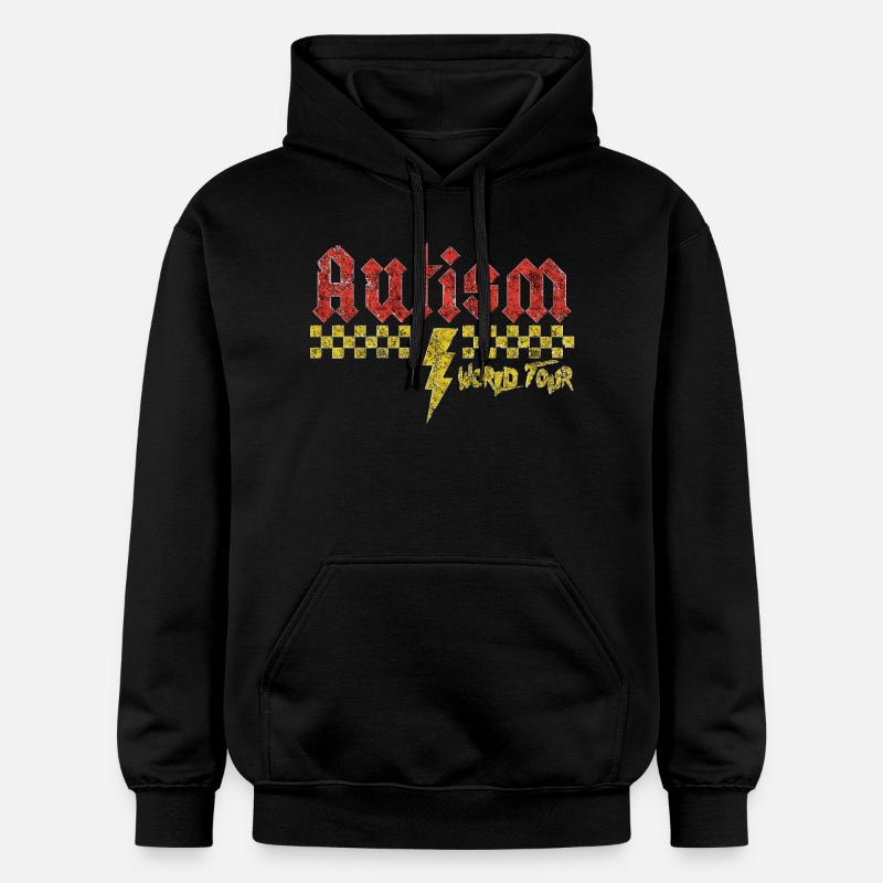 Autismus-Bewusstsein: anders, anders, besser - Gildan Unisex Softstyle® Midweight Hoodie - Schwarz