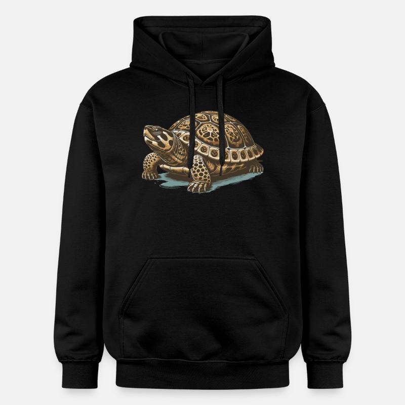 Tortue - Sweat à capuche Softstyle® Gildan Unisexe - noir