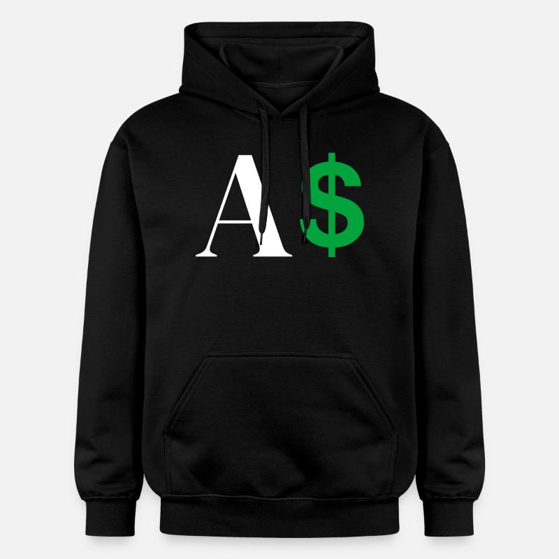 Lettre a dollar - Sweat à capuche Softstyle® Gildan Unisexe - noir