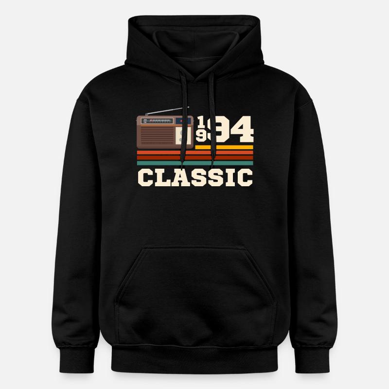 Anniversaire 1994 retro classic - Sweat à capuche Softstyle® Gildan Unisexe - noir