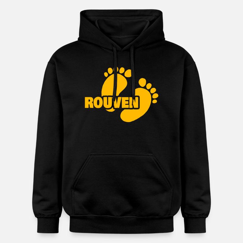 Rouven comme naissance - Sweat à capuche Softstyle® Gildan Unisexe - noir