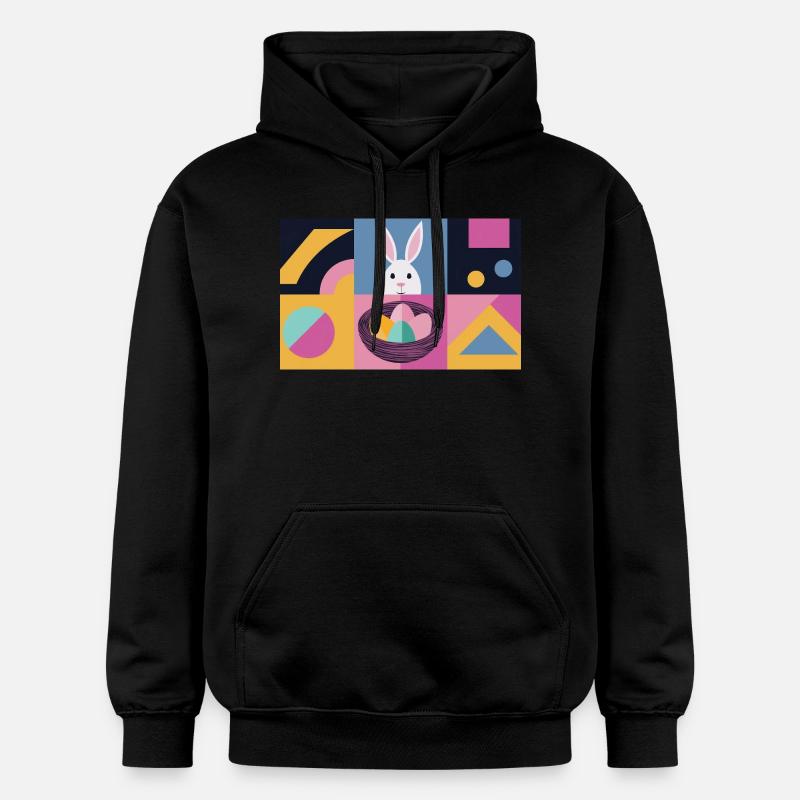 Lapin de Pâques n° 04 - Sweat à capuche Softstyle® Gildan Unisexe - noir