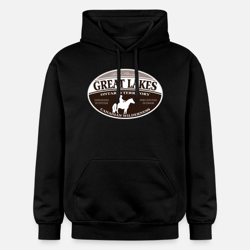 Great Lakes - Sweat à capuche Softstyle® Gildan Unisexe - noir