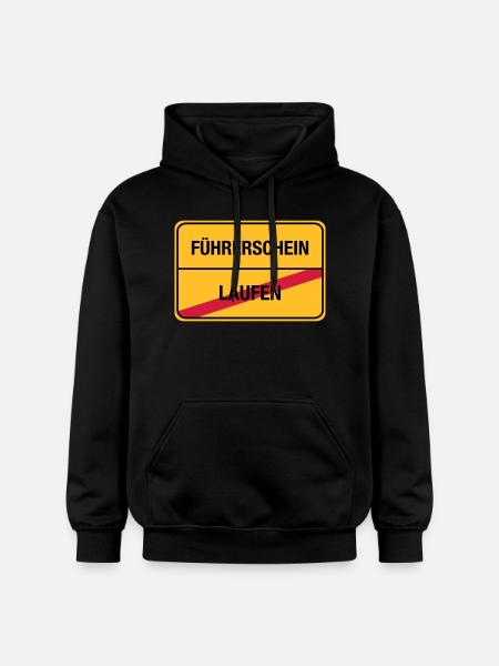 Laufen - Führerschein (dh) - Gildan Unisex Softstyle® Midweight Hoodie - Schwarz