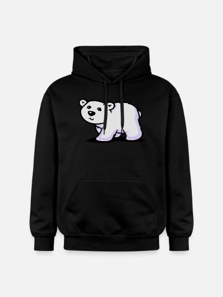 Eisbär - Gildan Unisex Softstyle® Midweight Hoodie - Schwarz