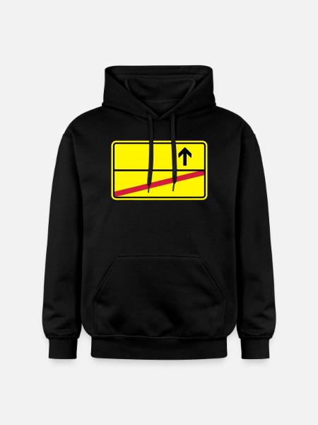 Ortsschild - Gildan Unisex Softstyle® Midweight Hoodie - Schwarz