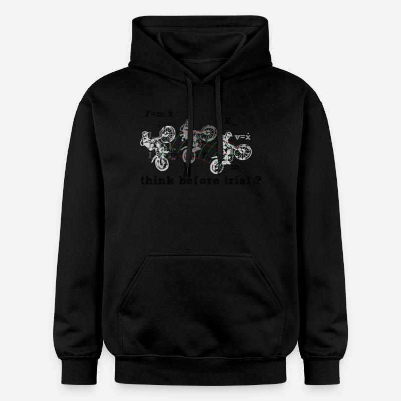 Pensez avant le procès? - Sweat à capuche Softstyle® Gildan Unisexe - noir