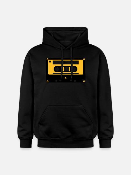 Kassette 70er - Gildan Unisex Softstyle® Midweight Hoodie - Schwarz