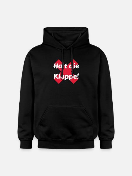 Halt die Klappe - Gildan Unisex Softstyle® Midweight Hoodie - Schwarz