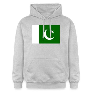 Pakistan Flag - Gildan Unisex Softstyle® Midweight Hoodie - light heather grey - Front - Liana (172cm) & Jaron (178cm)