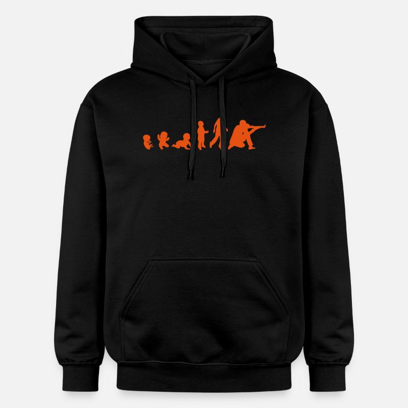 evolution tir sportif shooting1 - Sweat à capuche Softstyle® Gildan Unisexe - noir