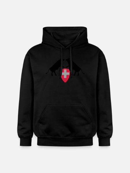 schweiz - Gildan Unisex Softstyle® Midweight Hoodie - black